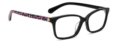 Premium Women Kate Spade Model Eyeglasses: Miriam - Black(2)- SpecSMART Eye Clinic (Diagonal View)
